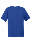 Plain royal blue t-shirt back view