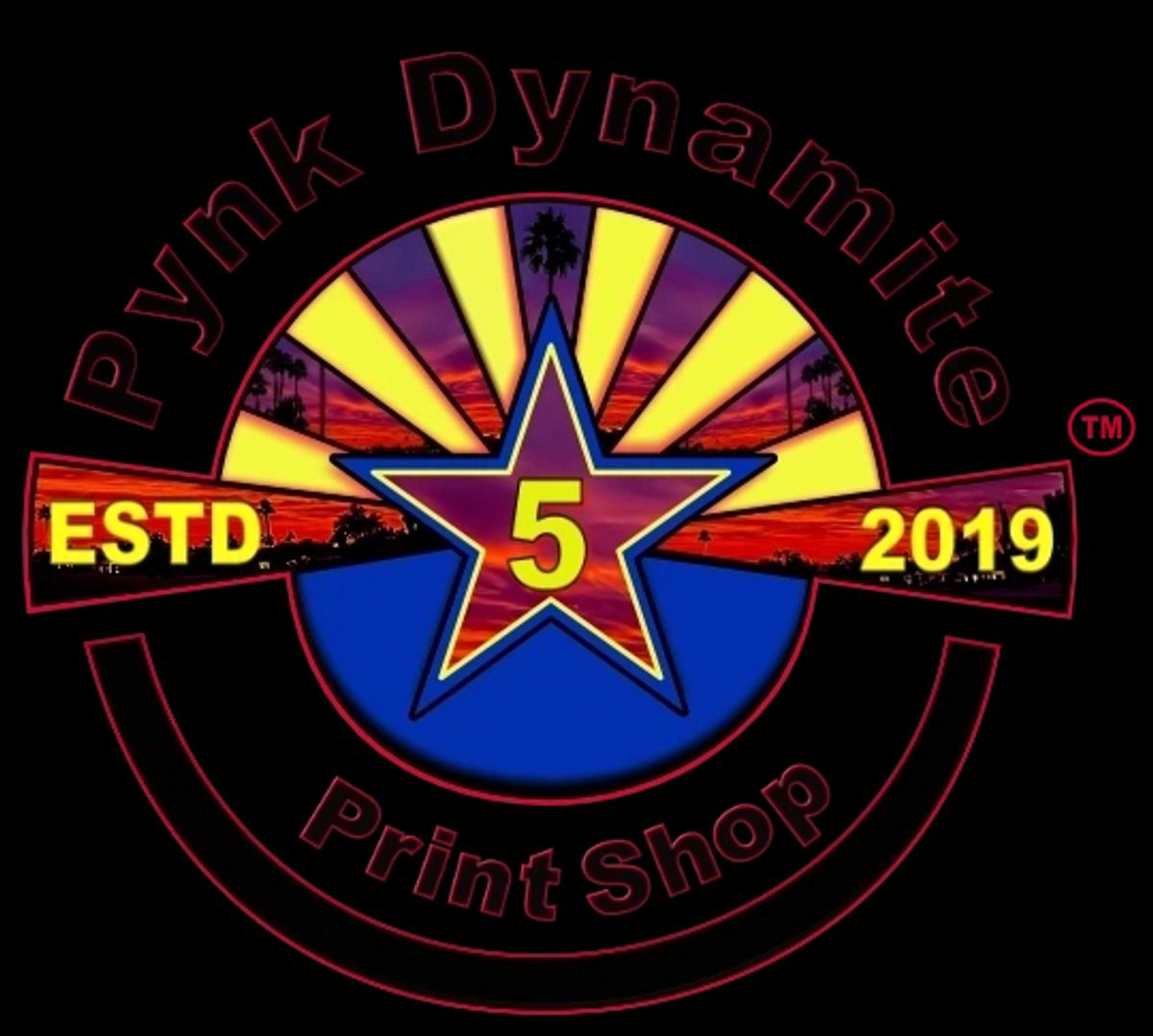 Pynk Dynamite Print Shop star logo